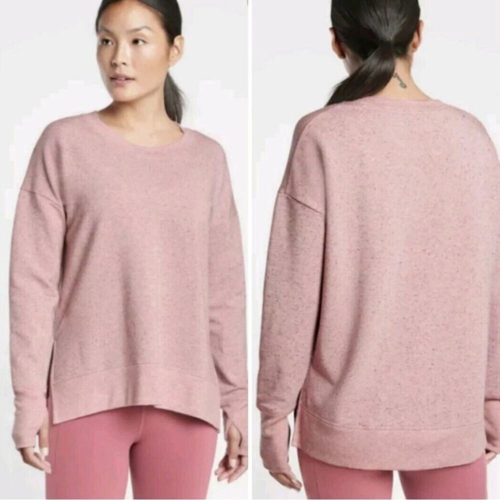 ATHLETA Women’s XL 632179 Balance Sweatshirt Victorian Berry